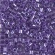 Miyuki delica Perlen 8/0 - Sparkling purple lined crystal DBL-906